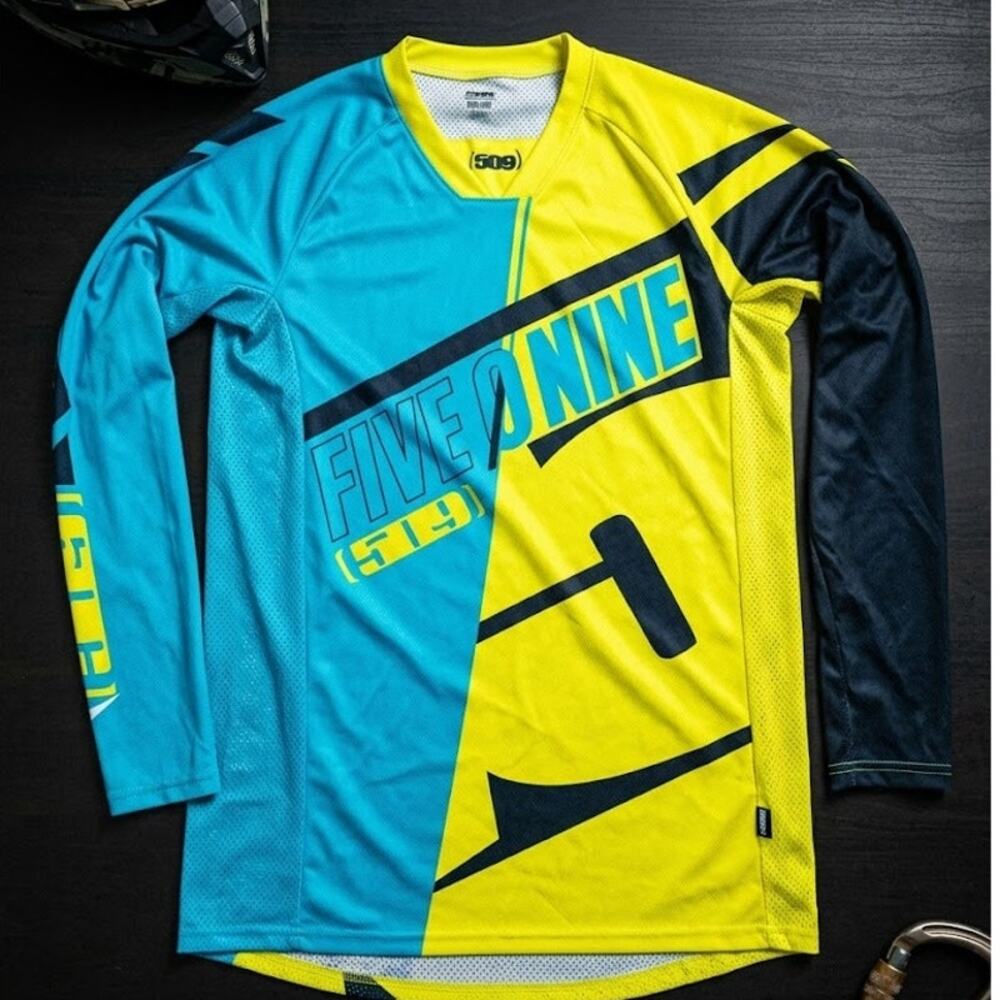 509 Vented Mesh Jersey Mens Medium Yellow MTB Motocross Dirt Bike Enduro Gear